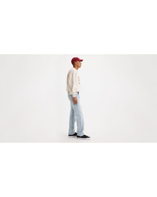 Jeans lightweight transitional 501® original de algodón Levi's de hombre de color Black
