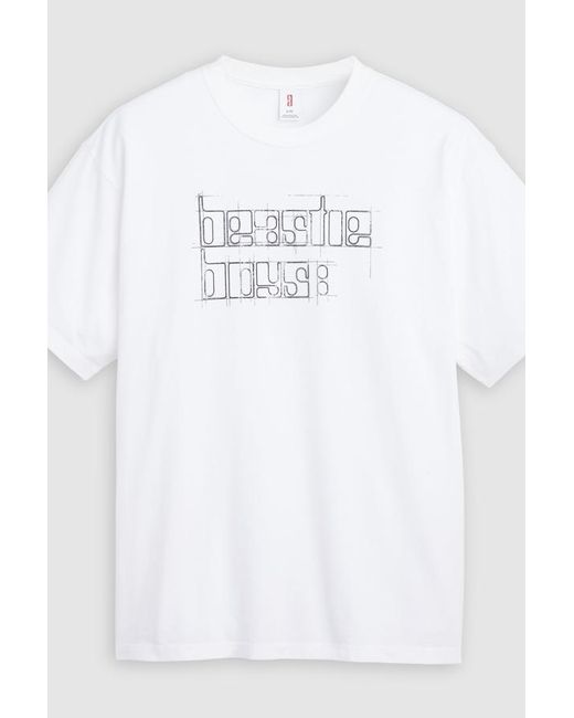 Levi's White Beastie Boys Band Tee for men