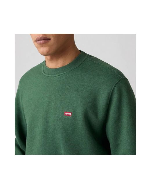 Felpa Girocollo di Levi's in Green da Uomo