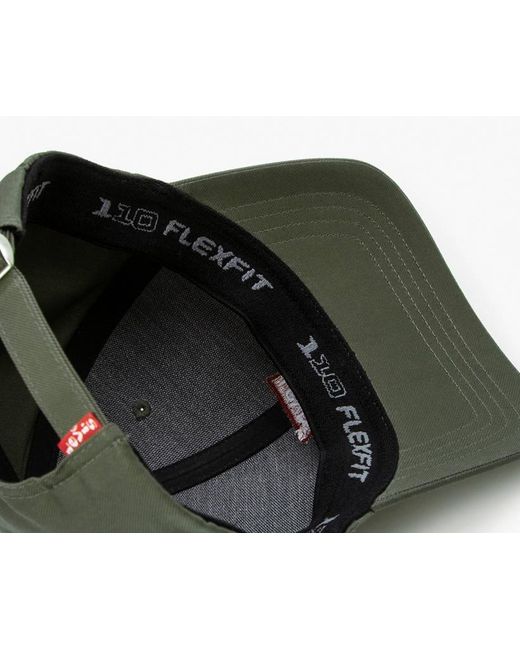 Levi's Housemark Flexfit Cap in het Black