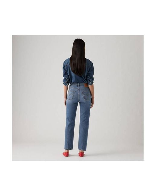 Jean Crop 501 Levi's de color Blue