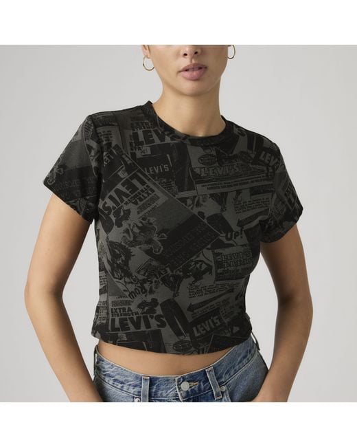 Levi's Black Graphic Essential Sporty Tee