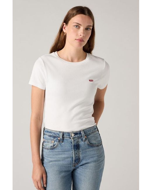 Levi's Black Essential Housemark Tee