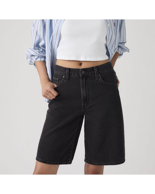Levi's Black Baggy Dad Jorts