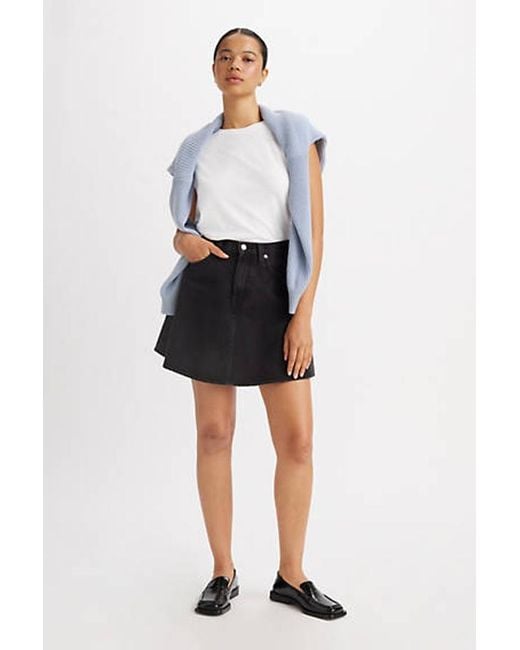 Levi's Black Mini Flounce Skirt