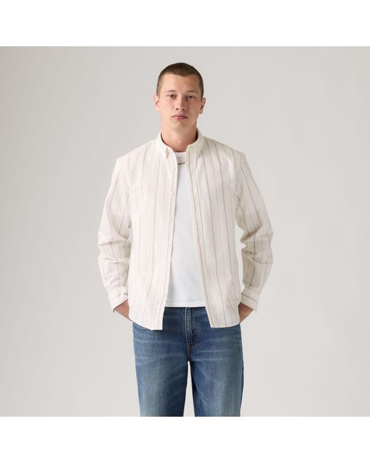 Authentic Button Down Shirt Levi's de hombre de color Gray