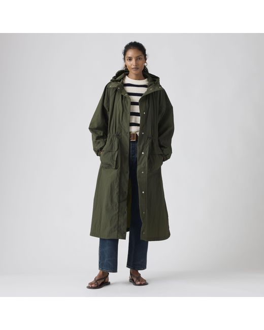 Levi's Simone Bubble Lange Parka in het Blue