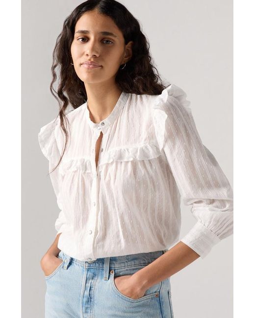 Levi's White Gianna Bluse