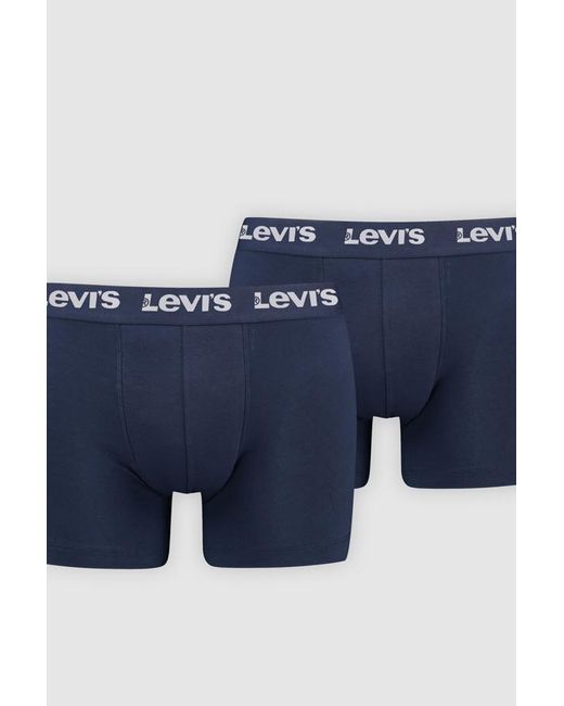 Levi's Basic Boxer Shorts (2Er Pack) in Blue für Herren