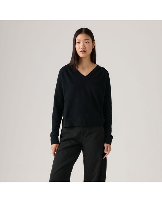 Levi's Black Supersoft V Neck Pullover Sweater
