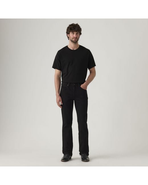 Levi's Black 537 Western Bootcut Jeans for men