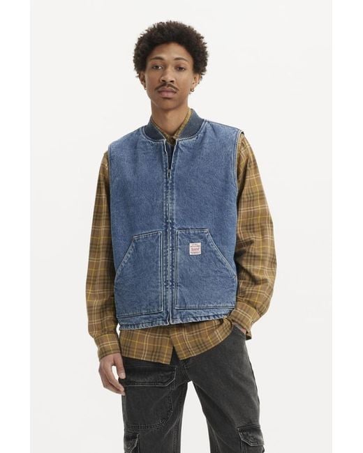 Levi's Blue Sansome Vest for men