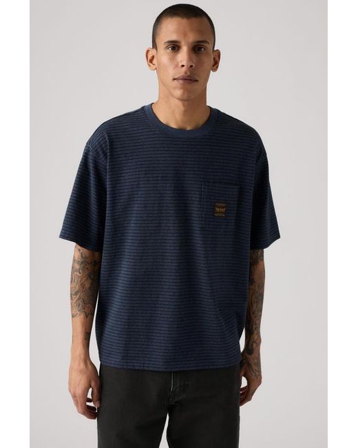 Levi's Blue Workwear Pocket Tee for men