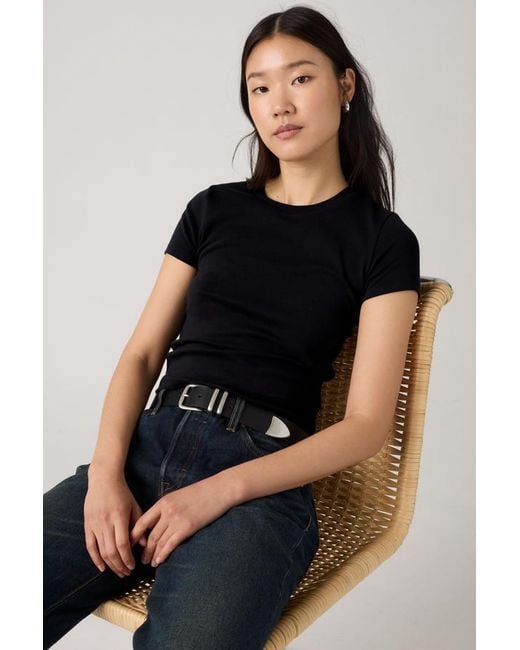 Baby Tee Essential Levi's en coloris Black