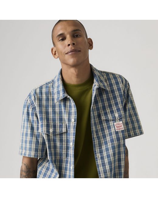 Levi's Green Short Sleeve Worker Shirt for men