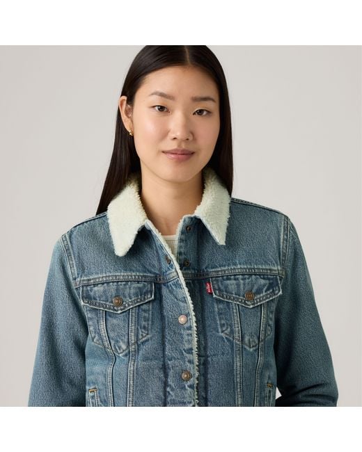 Levi's Blue Original Sherpa Trucker Jacket