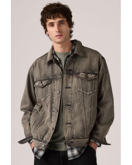 Levi's Brown Relaxed Type Iii Trucker Jacket for men