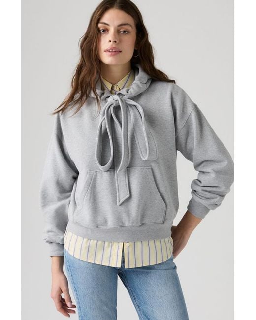 Levi's Gray Vintage Tied Up Hoodie