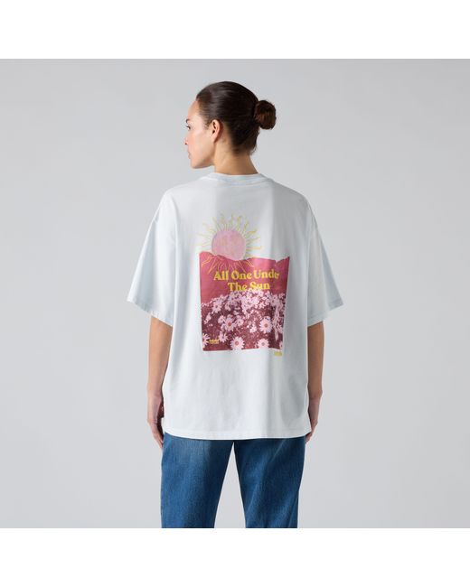 Graphic Short Stack Tee Levi's de color White