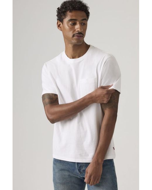 Levi's White Essential Pocket Tee for men