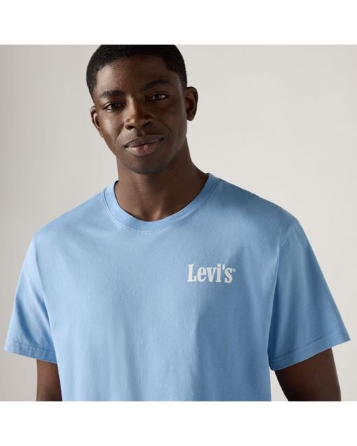 Levi's Blue Relaxed Fit Graphic Tee for men