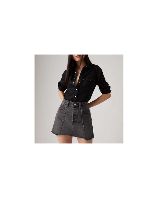 Levi's Black Recrafted Icon Skirt