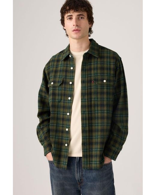 Levi's Green Classic Worker Overshirt for men
