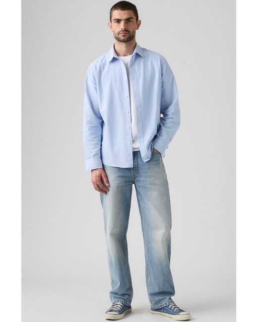 Levi's Blue 565 Loose Straight Jeans for men