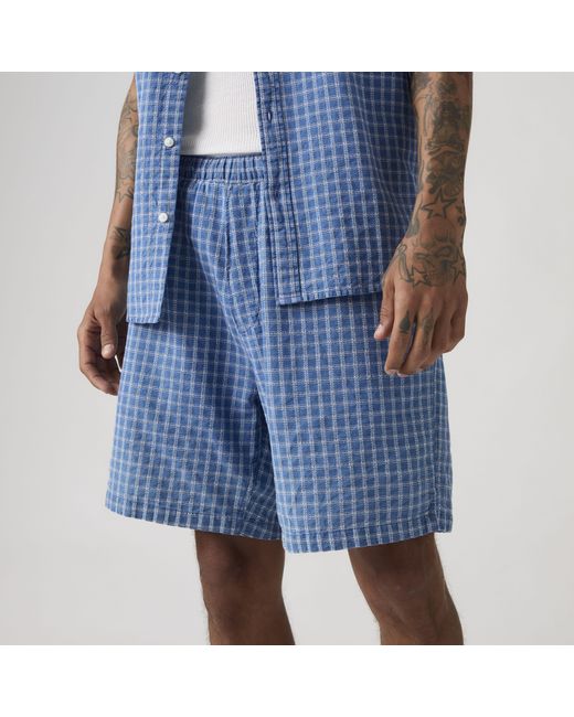 Levi's Blue Boxer Lightweight Shorts for men