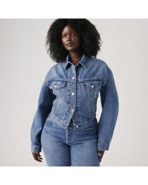 Levi's Blue 90S Shrunken Trucker Jacket