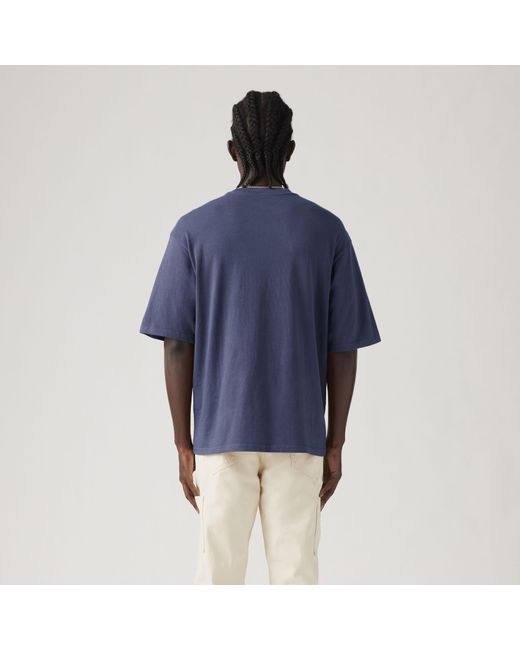 Levi's Workwear T Shirt in het Blue voor heren