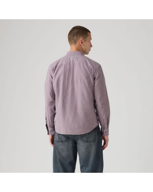 Levi's Authentic Overhemd Met Knopen in het Purple voor heren