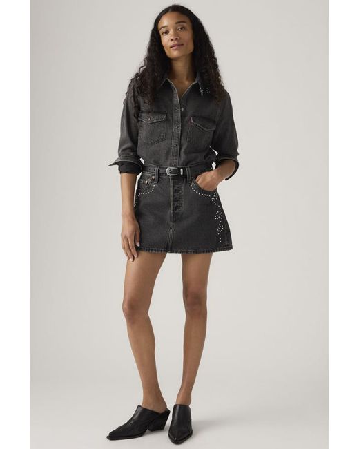 Levi's Black Icon Skirt
