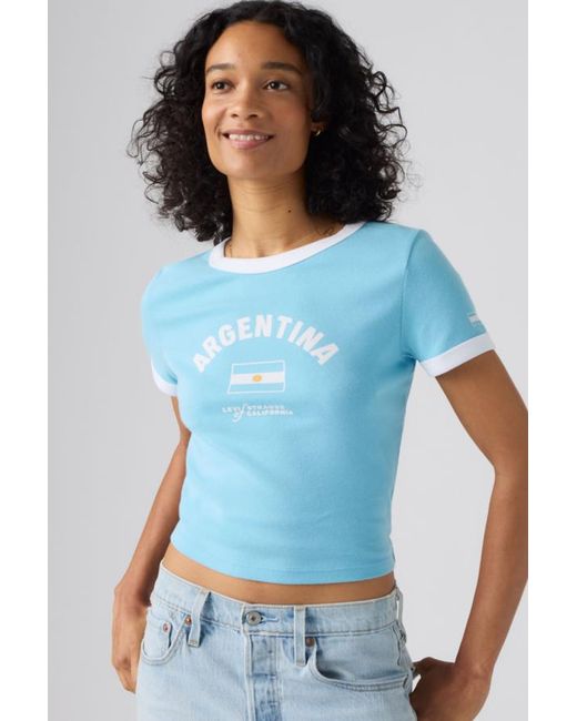 Levi's Blue Argentina Ringer Tee