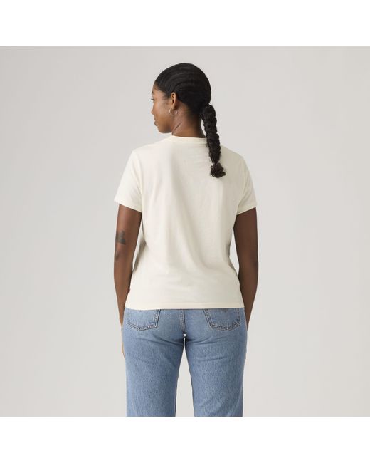 Levi's Favorite T Shirt Met Print in het Natural