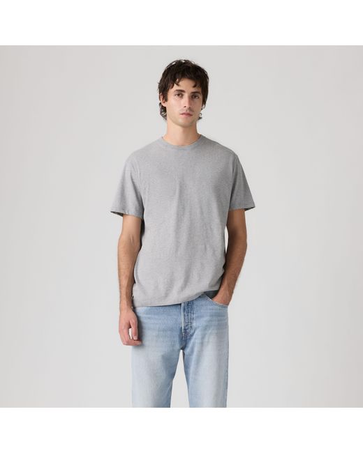 Levi's Slim Fit T Shirt Ronde Hals in het Black voor heren