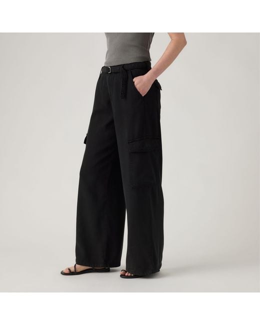 Levi's Blue Baggy Dad Lightweight Cargo Pants