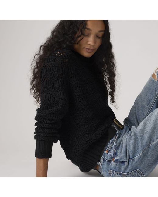 Levi's Black Hope Crochet Pullover
