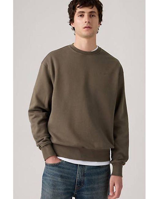 Sudadera De Cuello Redondo Authentic Levi's de hombre de color Brown