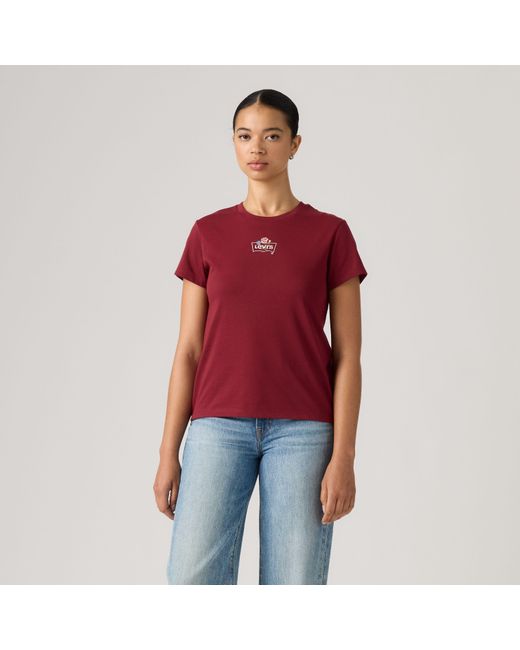 Levi's The Perfect Tee in het Red