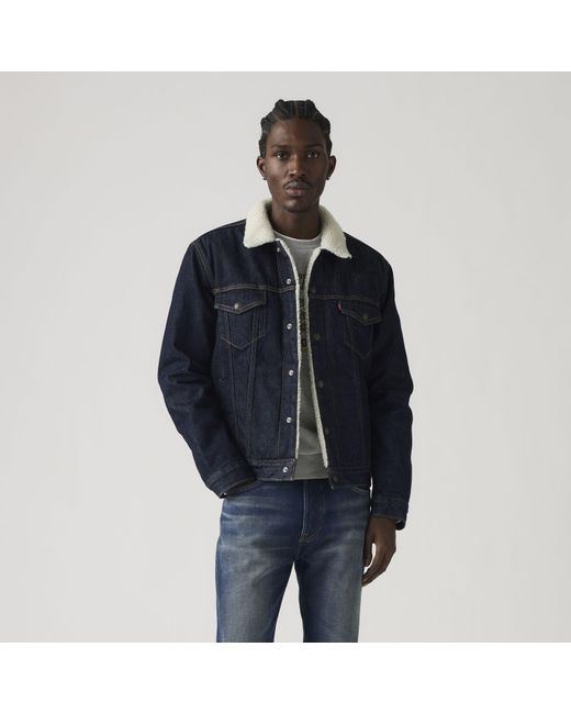 Levi's Blue Type Iii Sherpa Trucker Jacket for men