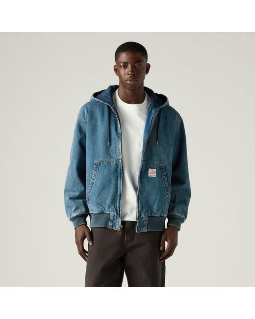 Levi's Blue Potrero Denim Hoodie for men