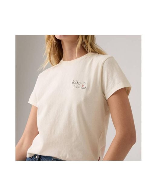 Graphic Classic Tee Levi's de color Natural