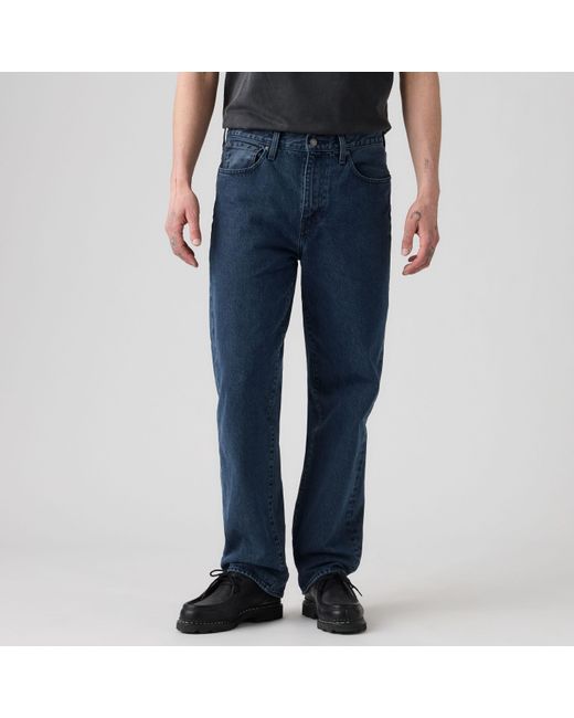 Levi's Blue 568 Loose Straight Jeans for men