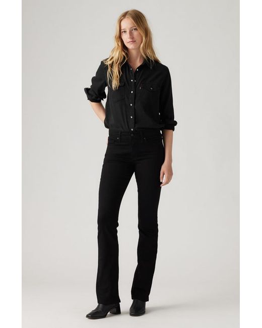 Levi's 315 Shaping Bootcut Jeans in het Black