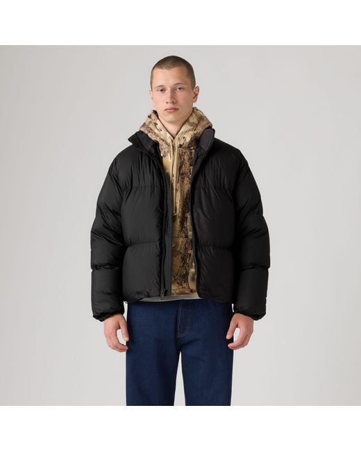 Aurue Short Puffer Levi's de hombre de color Black
