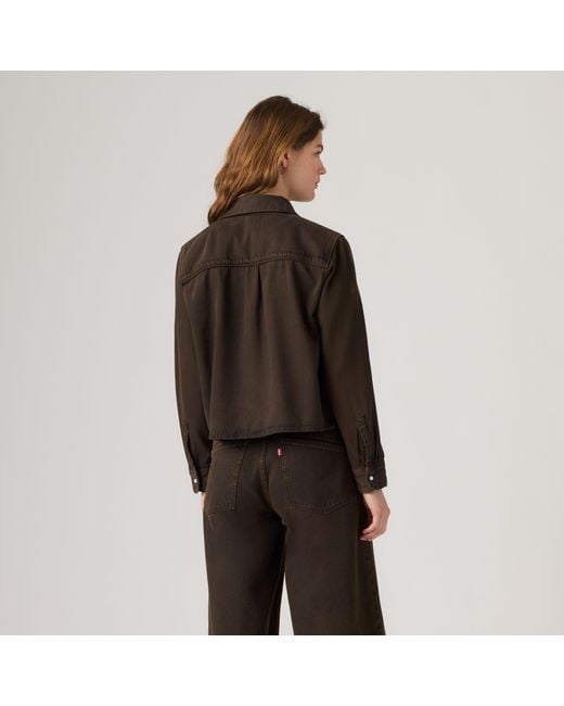 Levi's Logan Lightweight Shacket in het Black