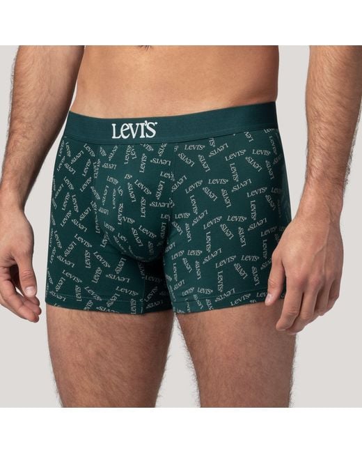 Levi's Green Club Logo Boxer Brief 2 Pack for men