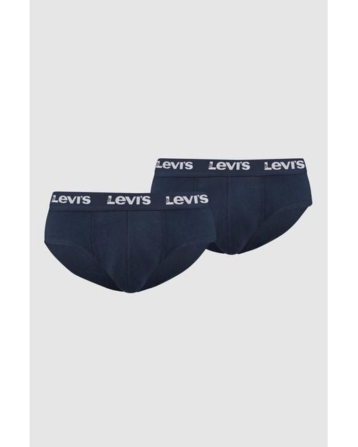 Levi's Blue Repeat Logo Brief 2 Pack for men