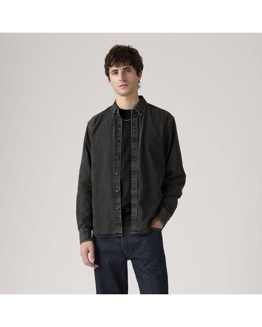 Levi's Gray Authentic Button Down Shirt for men